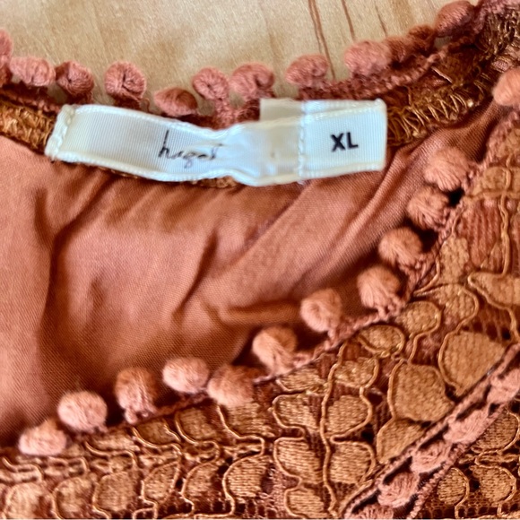 Lace Peplum Blouse - Picture 3 of 9